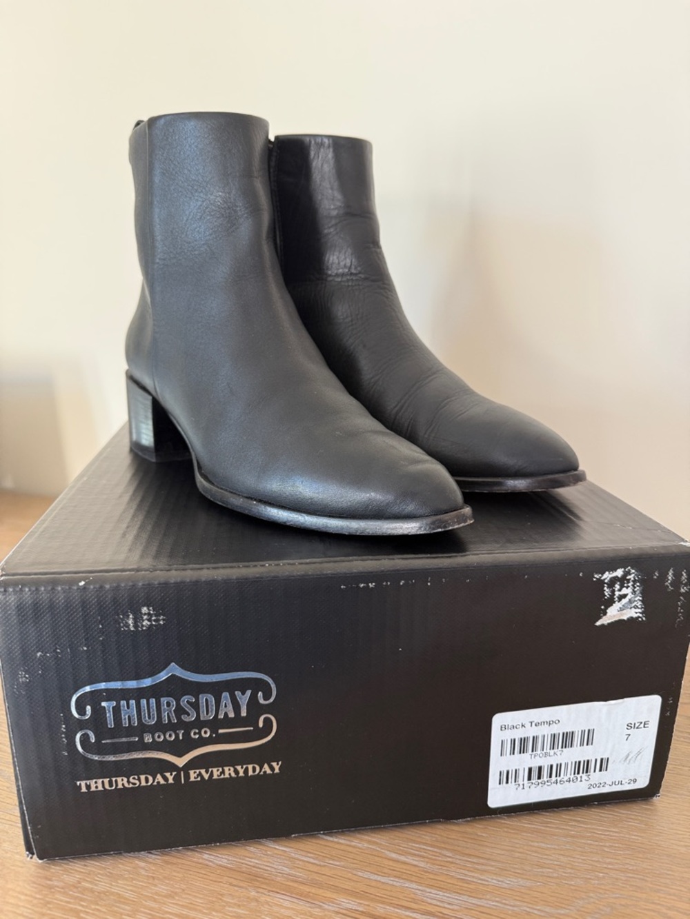 Women’s Black Leather Ankle Boots